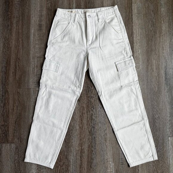 Off White Cargo Pants - Universal Thread Boyfriend Size 4 - Picture 1 of 6